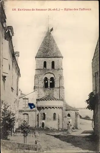 Ak Chênehutte les Tuffeaux Maine et Loire, Eglise