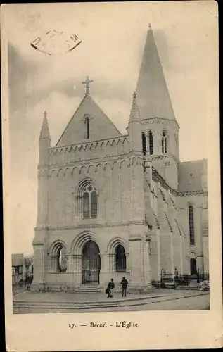 Ak Brézé Maine et Loire, L'Eglise