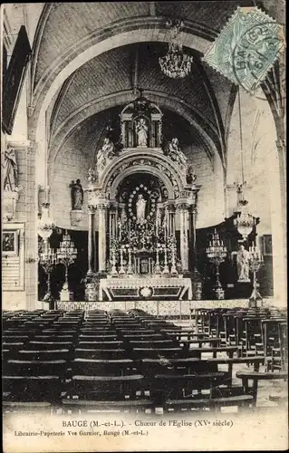 Ak Baugé Maine et Loire, Choeur de l'Eglise