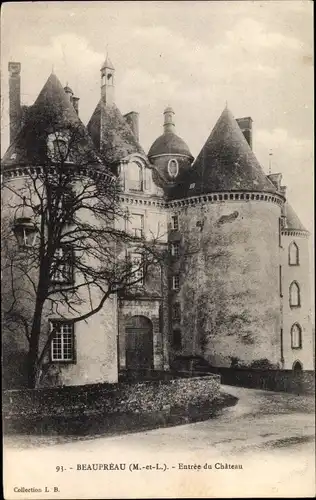 Ak Beaupréau Maine et Loire, Entree du Chateau