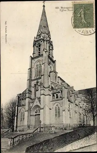 Ak Beaupréau Maine et Loire, Eglise Notre Dame