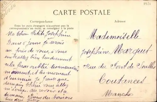 Ak Lisieux Calvados, Une Pensée de Lisieux