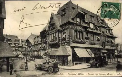 Ak Deauville Calvados, Normandy-Hotel, Rue Gontaut Biron