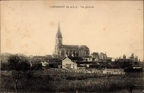 Ak Landemont Maine et Loire, Vue generale