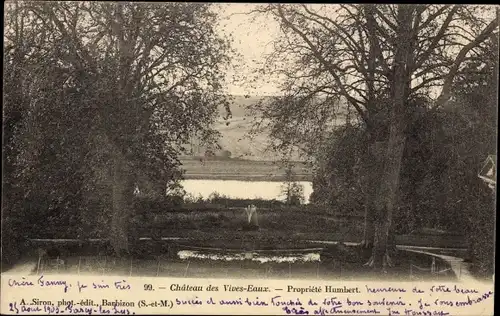 Ak Dammarie les Lys Seine et Marne, Chateau des Vives Eaux, Propriete Humbert