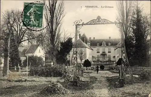 Ak Verneuil Seine et Marne, Le Chateau