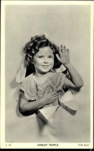 Ak Schauspielerin Shirley Temple, Portrait, Fox Film