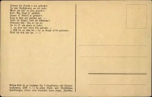 Lied Ak Soph, Hans, Erzgebirgische Mundart 5, Der Rutschwanz