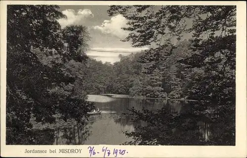 Ak Międzyzdroje Misdroy Pommern, Jordansee