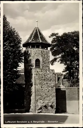 Ak Bensheim an der Bergstraße Hessen, Rinnentor