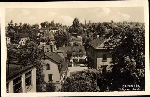 Ak Meerane in Sachsen, Teilansicht, Pfarrberg