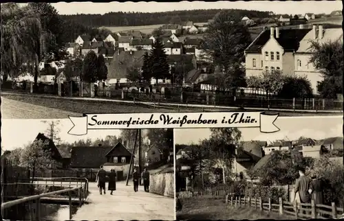 Ak Weißenborn Holzland Thüringen, Gesamtansicht, Ortsansichten