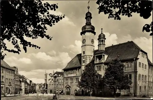 Ak Eisenberg in Thüringen, Markt, Rathaus