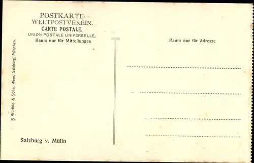 Ak Salzburg in Österreich, Ort von Mülln