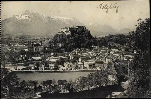 Ak Salzburg Stadt, Ort vom Kapuzinerberg