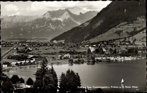 Ak Zell am See in Salzburg, Campingplatz und Prielau, Steinernes Meer