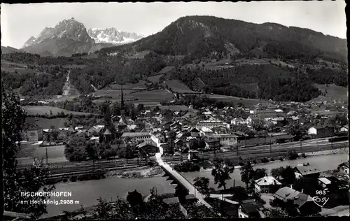 Ak Bischofshofen in Salzburg, Gesamtansicht, Hochkönig
