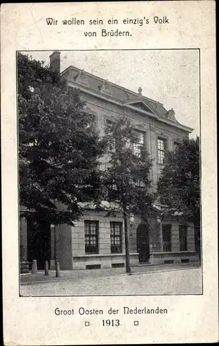 Ak Den Haag Südholland Niederlande?, Groot Oosten der Nederlanden 1913