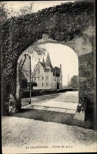 Ak Cuon Maine et Loire, Chateau de la Graffiniere, Tor