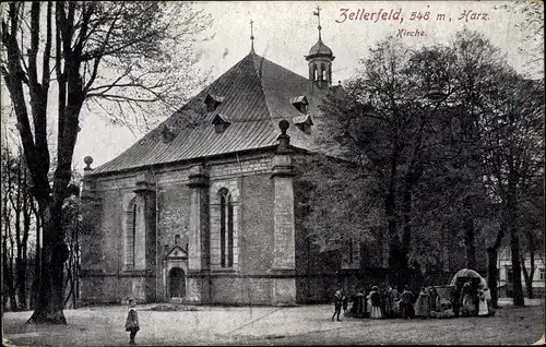 Ak Clausthal Zellerfeld im Oberharz, Kirche