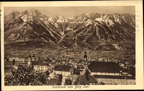 Ak Innsbruck in Tirol, Ort vom Berg Isel gesehen