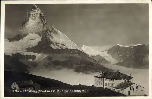 Ak Zermatt Kanton Wallis Schweiz, Riffelberg, Mt. Cervin