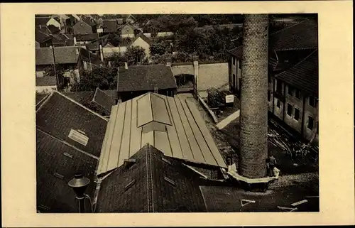Ak Hersel Bornheim im Rheinland, Germania Brauerei, Turm, Außenansicht, Neues Dach