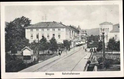 Ak Siegen in Westfalen, Bahnhofstraße