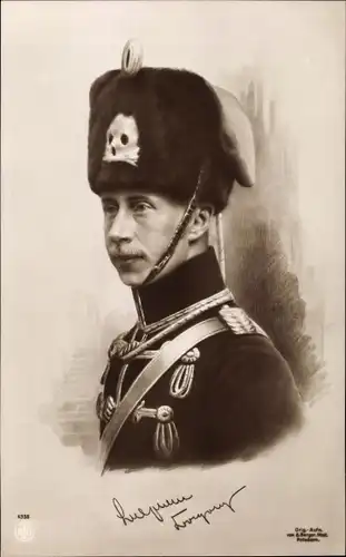 Ak Kronprinz Wilhelm von Preußen, Totenkopfhusar