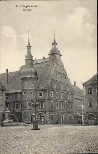 Ak Hildburghausen in Thüringen, Rathaus