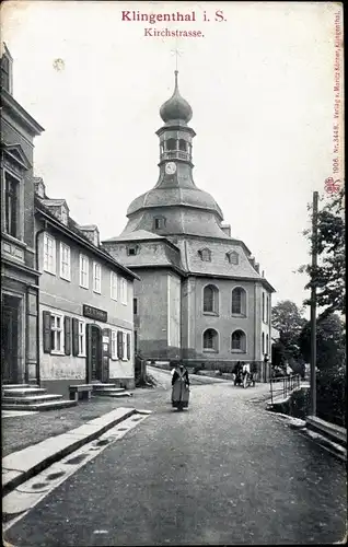 Ak Klingenthal im Vogtland Sachsen, Kirchstraße