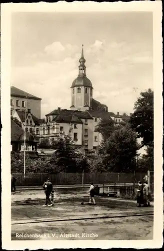 Ak Reichenbach im Vogtland, Altstadt, Kirche