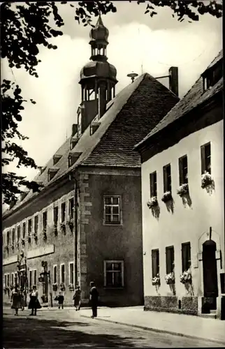 Ak Marienberg im Erzgebirge Sachsen, Rathaus