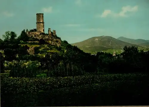 Foto 1900, Bad Godesberg Bonn am Rhein, Godesburg, Ruine, Panoramablick