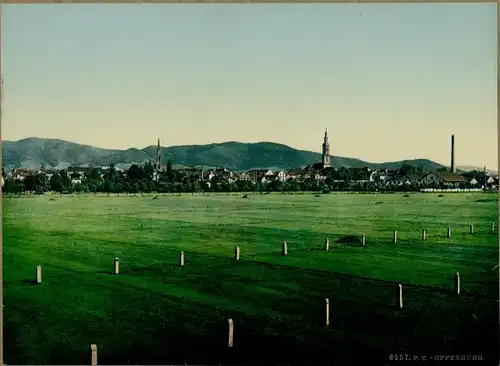 Foto 1897, Offenburg in Baden Schwarzwald, Gesamtansicht