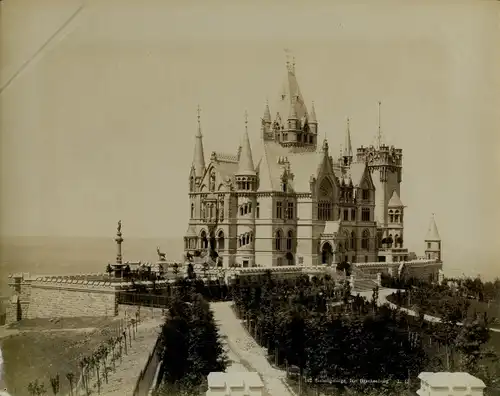 Foto 1892, Königswinter, Schloss Drachenburg