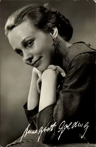 Ak Schauspielerin Annegret Golding, Portrait, DEFA Film, Der Richter von Zalamea