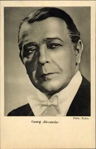 Ak Schauspieler Georg Alexander, Portrait