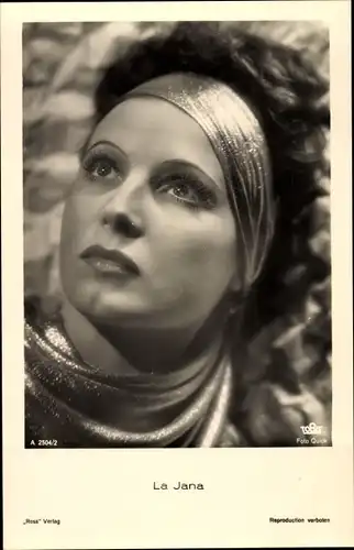 Ak Tänzerin und Schauspielerin La Jana, Portrait