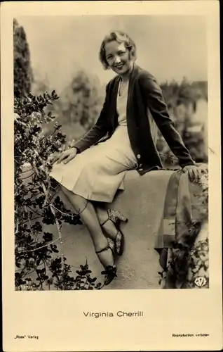Ak Schauspielerin Virginia Cherrill, Portrait