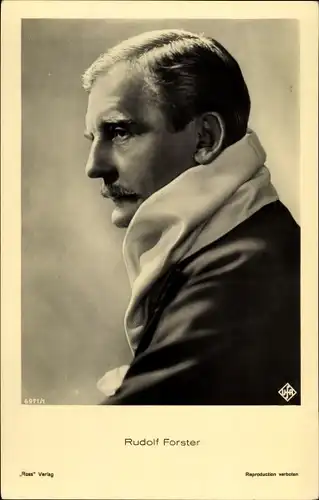 Ak Schauspieler Rudolf Forster, Portrait, Profil