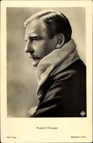 Ak Schauspieler Rudolf Forster, Portrait, Ross