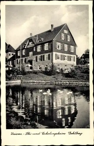 Ak Gehlberg Suhl in Thüringen, Univer. Ski und Erholungsheim