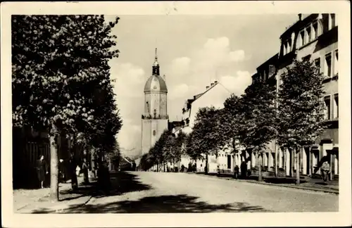 Ak Annaberg Buchholz im Erzgebirge, Große Kirchgasse mit St. Annenkirche