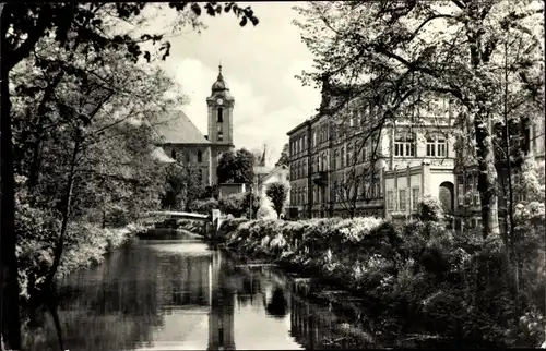 Ak Hildburghausen in Thüringen, Am Kanal, Allgemeine Berufsschule