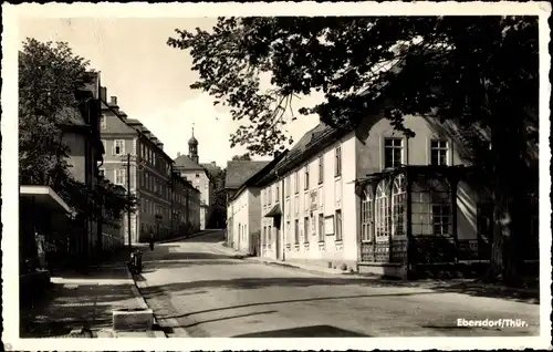 Ak Ebersdorf in Thüringen, Straßenpartie