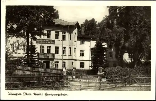 Ak Königsee in Thüringen, Genesungsheim