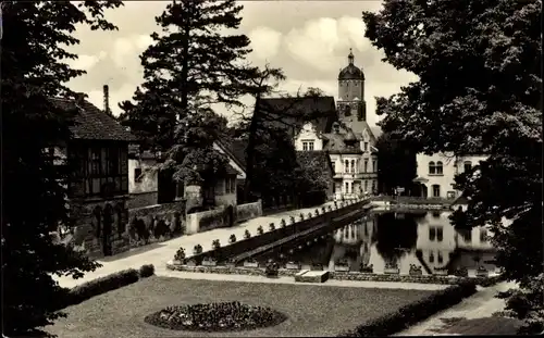 Ak Neustadt an der Orla, Gamsenteich, Kirche