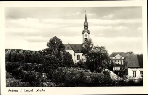 Ak Sehma Sehmatal im Erzgebirge, Evangelische Kirche