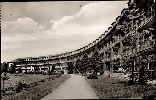 Ak Dölau Halle an der Saale, Das Bezirkskrankenhaus, Rückseite